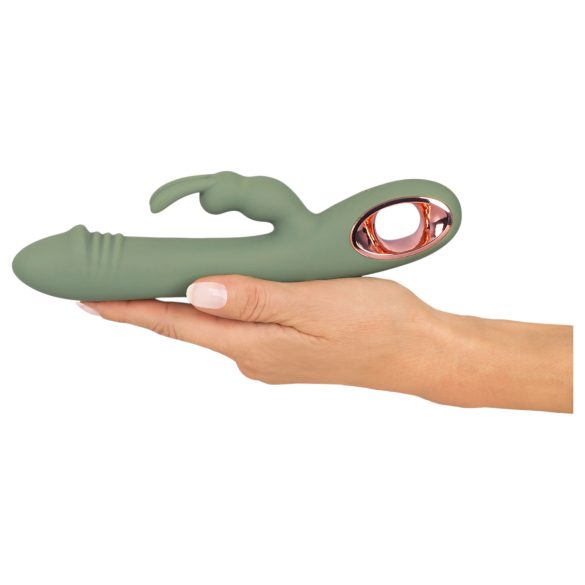 You2Toys - vibrador con estimulador de clítoris - silicona verde