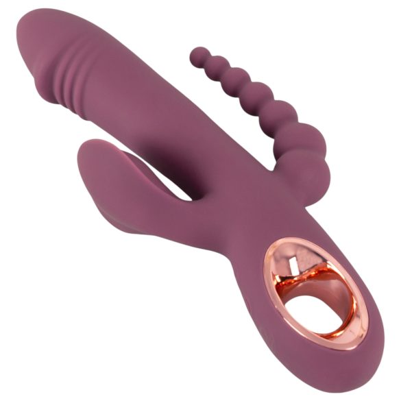 You2Toys - vibrador triple recargable - silicona lila