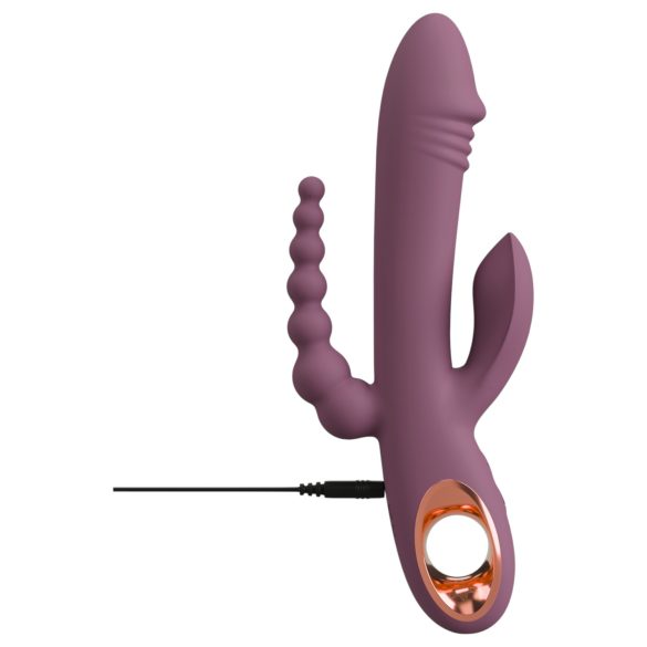 You2Toys - vibrador triple recargable - silicona lila