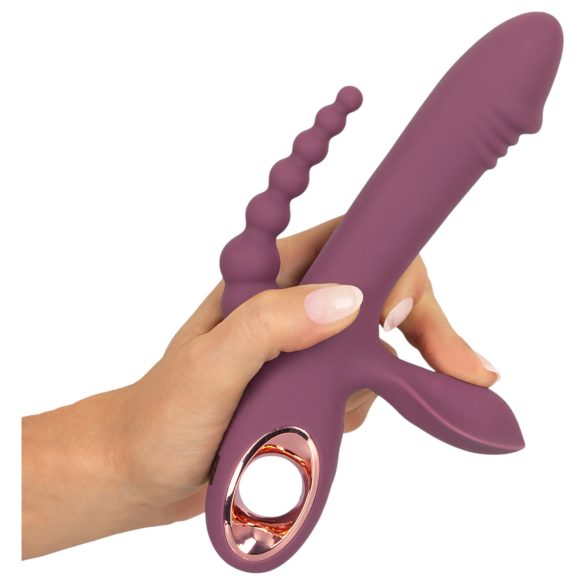 You2Toys - vibrador triple recargable - silicona lila