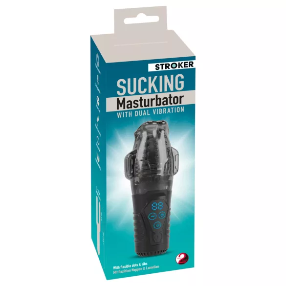 Stroker - masturbador masculino succionador vibrador - gris