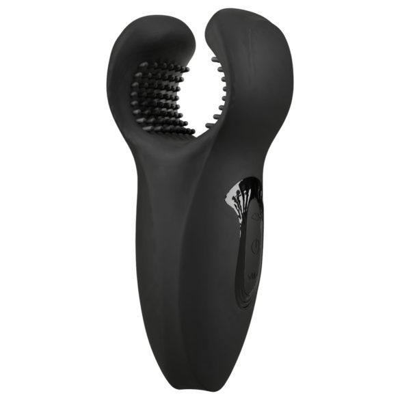 Rebel - Vibrador glande móvil y vibrante (negro)