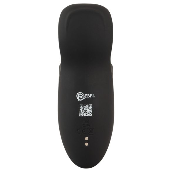 Rebel - Vibrador glande móvil y vibrante (negro)