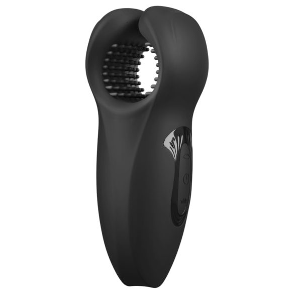 Rebel - Vibrador glande móvil y vibrante (negro)