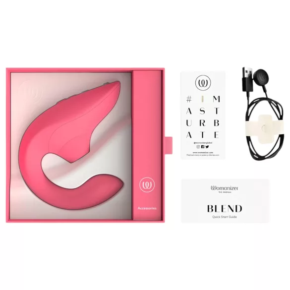 Womanizer Blend - Vibrador punto G y estimulador de clítoris (coral)