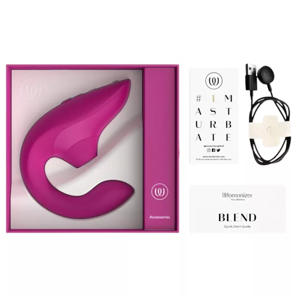 Womanizer Blend - vibrador de punto G y estimulador de clítoris (rosa)