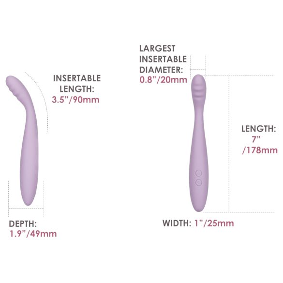 Svakom Cici 2 - vibrador punto G inteligente - silicona lila