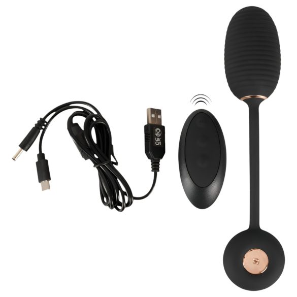 You2Toys - huevo vibrador remoto - silicona negra