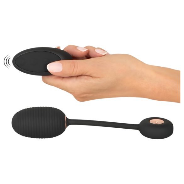 You2Toys - huevo vibrador remoto - silicona negra