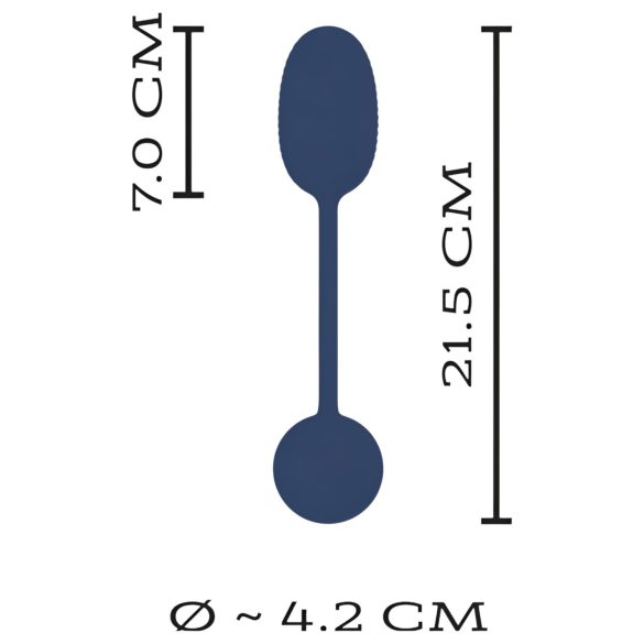 You2Toys - huevo vibrador remoto - silicona negra