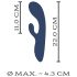 You2Toys Intense - Vibrador Negro con Brazo para Clítoris y Punto G