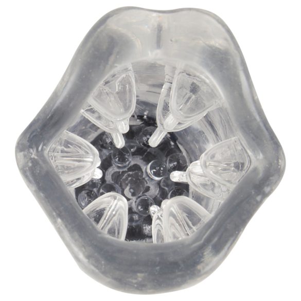 Stroker - masturbador vibrador giratorio - transparente