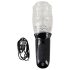 Stroker - masturbador vibratorio y giratorio (transparente)