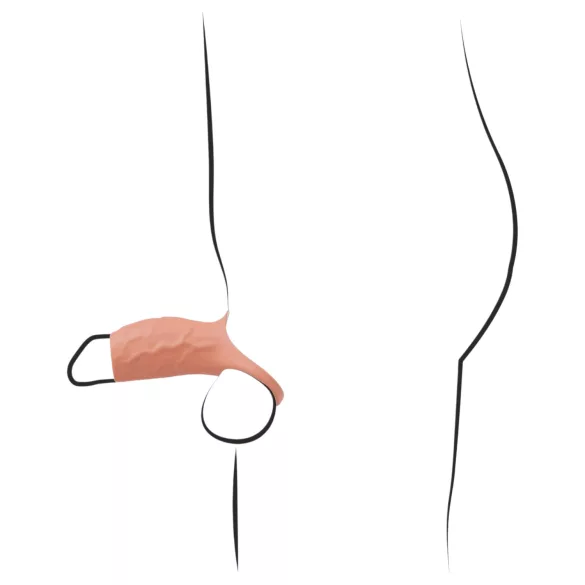 Realistixxx - funda pene abierta con vibración - color natural