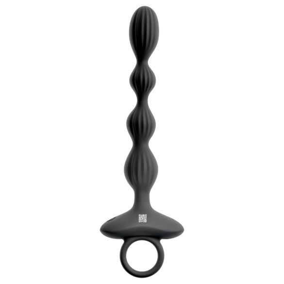 Anos - Vibrador anal con 2 motores y bolas móviles (negro)