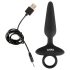 ANOS - Plug anal vibratorio con mango (negro)