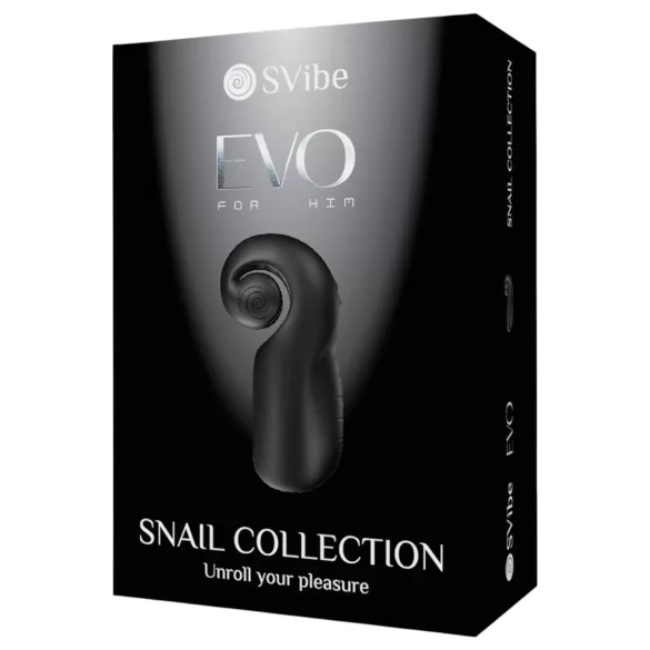 SVibe EVO - masturbador recargable impermeable - negro