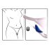Sonrisa - vibrador de braga ultrafino con control remoto (azul)