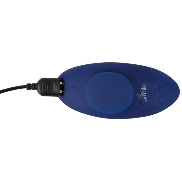 Smile - vibrador tipo braguita ultrafino con control remoto - azul