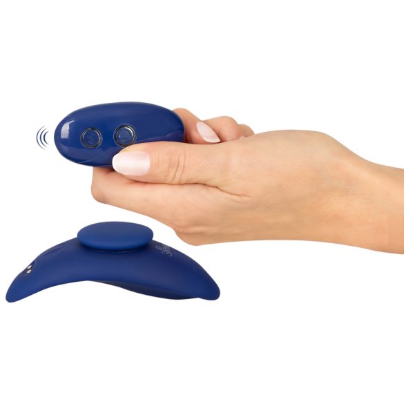Smile - vibrador tipo braguita ultrafino con control remoto - azul