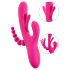 SONRISA - vibrador triple con lengüeta (rosa)
