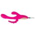 SONRISA - vibrador triple con lengüeta (rosa)