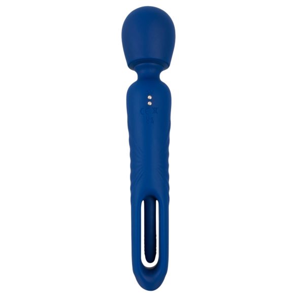 Smile - vibrador masajeador 2 en 1 con lengua - silicona azul