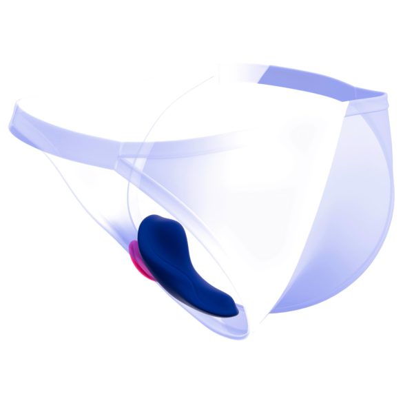 Smile - vibrador tipo braga con control remoto - silicona azul