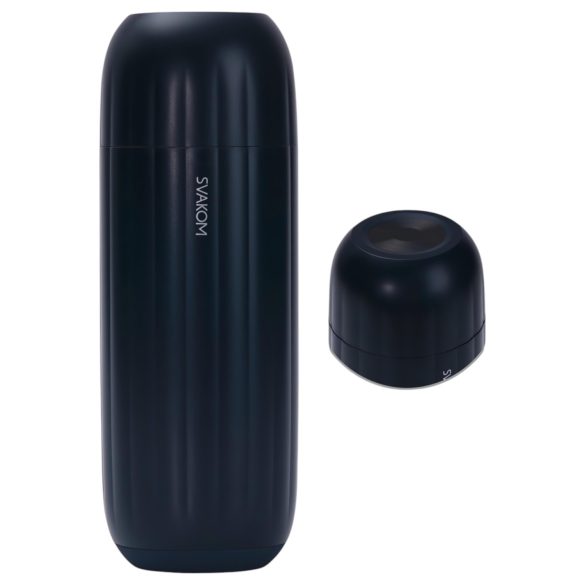 Svakom Sam Neo 2 - masturbador inteligente masculino - silicona negra blanca