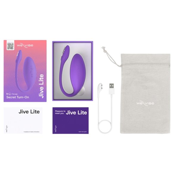 We-Vibe Jive Lite - huevo vibrador recargable inteligente - silicona lila