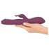 Javida - Vibrador 3en1 con perlas giratorias (líla)