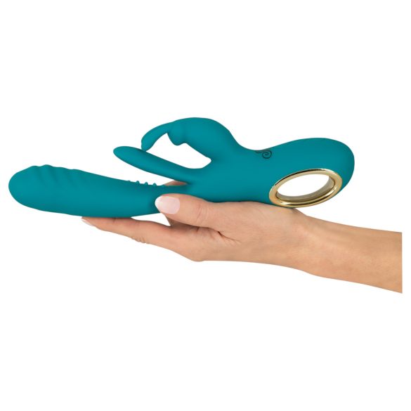 Smile - vibrador punto G y clítoris con función empuje - silicona verde