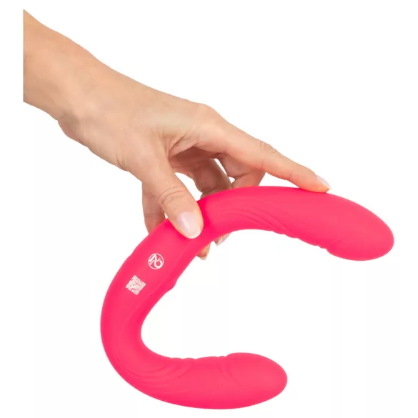 Couples Choice - vibrador doble punta - silicona rosa