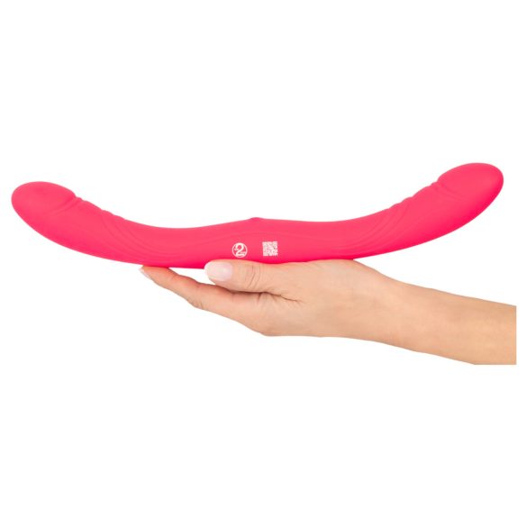 Couples Choice - vibrador doble punta - silicona rosa