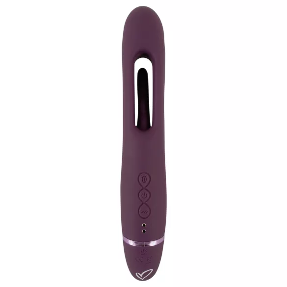Javida - vibrador pareja recargable sin tirantes (lila)