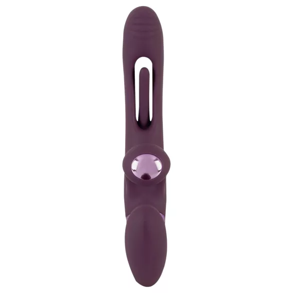 Javida - vibrador pareja recargable sin tirantes (lila)