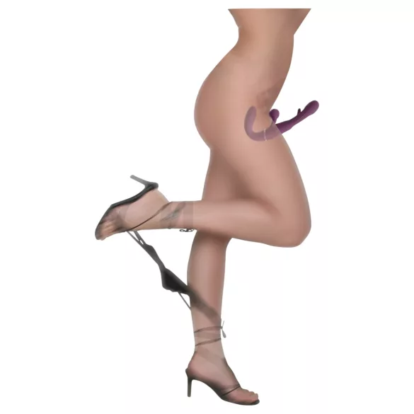 Javida - vibrador pareja recargable sin tirantes (lila)