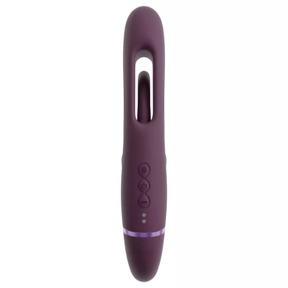 Javida - vibrador pareja recargable sin tirantes (lila)
