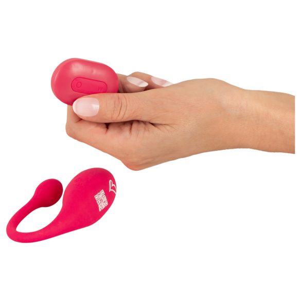 Beau Coeur Koral - huevo vibrador con control remoto - silicona rosa