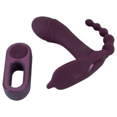 Beau Coeur Ariva - Vibrador 3en1 tipo braguita (lila)