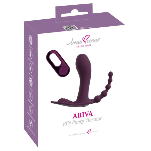 Beau Coeur Ariva - vibrador para braguitas 3 en 1 - silicona lila