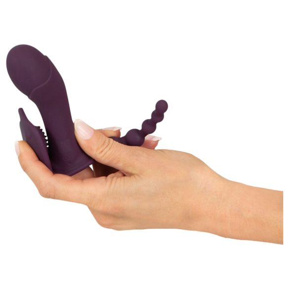 Beau Coeur Ariva - vibrador para braguitas 3 en 1 - silicona lila