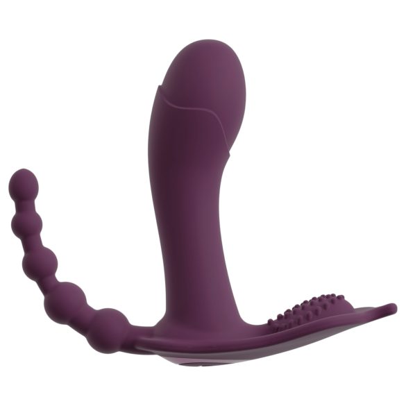 Beau Coeur Ariva - vibrador para braguitas 3 en 1 - silicona lila
