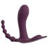 Beau Coeur Ariva - Vibrador 3en1 tipo braguita (lila)
