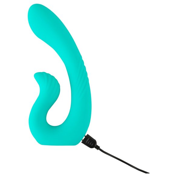 Beau Coeur Naira - Vibrador doble punto G y clítoris - silicona verde