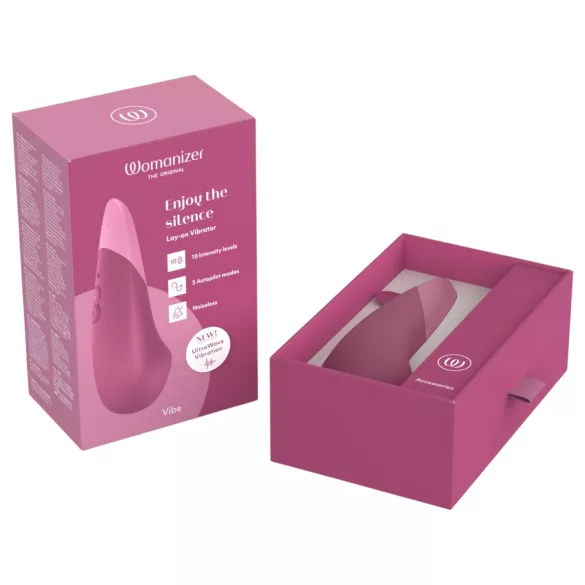 Womanizer Vibe - vibrador para clítoris - recargable - silicona rosa