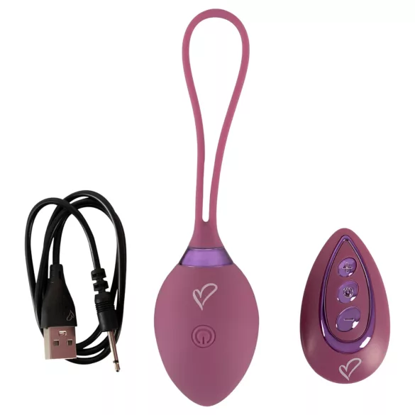 Beau Coeur Rovana - huevo vibrador control remoto - silicona lila