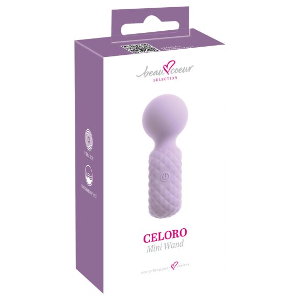 Beau Coeur Celoro - mini vibrador masajeador - silicona lila