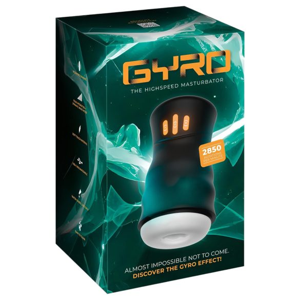 You2Toys Gyro - rotativo, vibrante masturbador (negro)