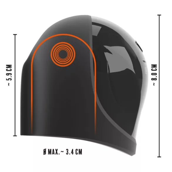 Rebel - vibrador para glande resistente al agua - silicona negra